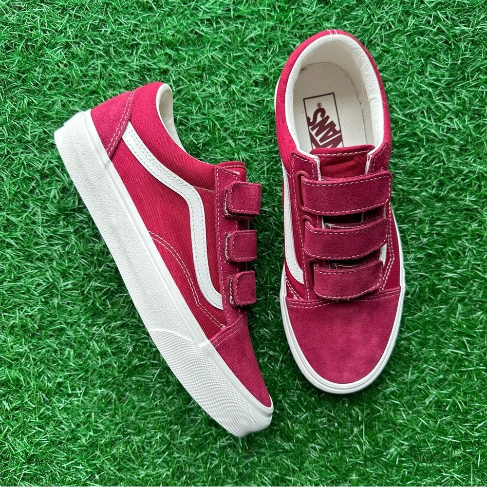 Vans Old Skool V Suede Canvas Rumba Red - Picture 8 of 10